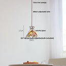 Helnys Tiffany Style Glass LED Pendant Lights for Dining Kitchen Restaurant