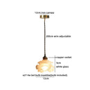 Helnys Clear Glass LED Pendant Light Modern Bedroom Chandelier