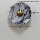 Helnys Round Bulgari Stone LED Wall Lamp Bedside Lighting