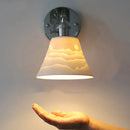 Helnys Modern Iron Ceramic LED Wall Lights with Pull Chain Switch
