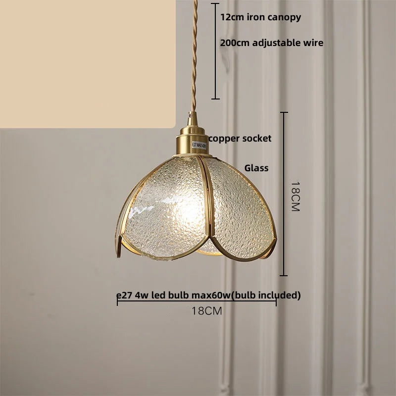 Helnys E27 Clear Glass LED Pendant Lights Nordic Modern Hanging Lamp