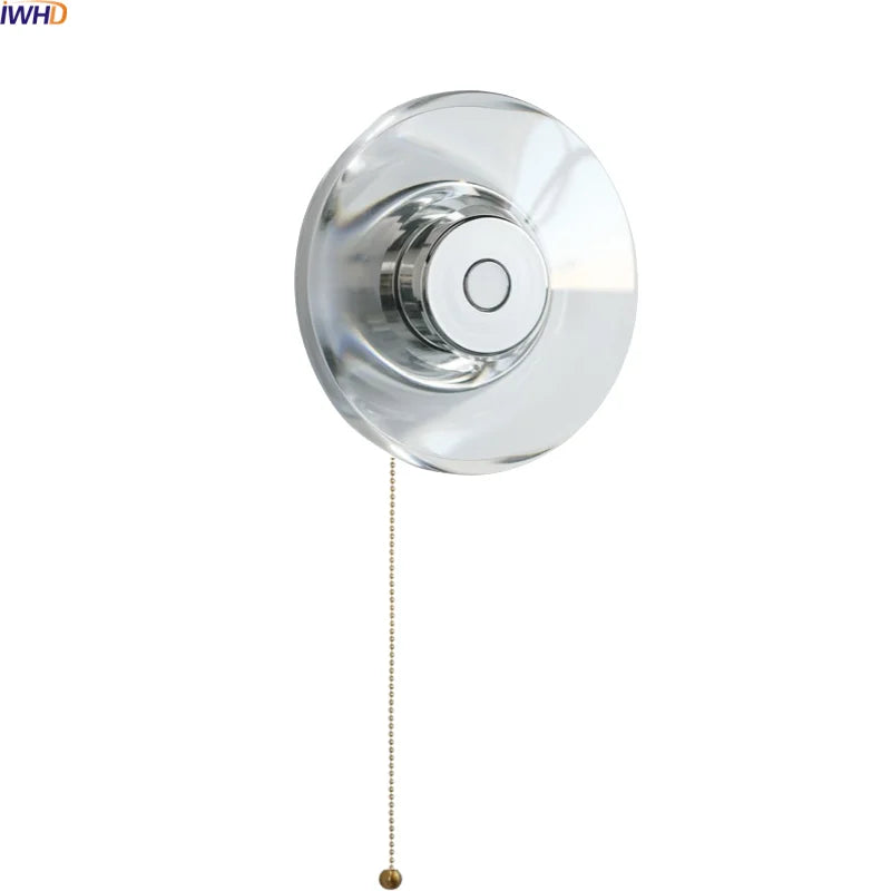 Helnys Crystal LED Wall Lamp for Living Room, Stair, Bathroom Mirror - Modern Home Lighting