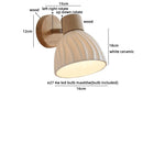 Helnys White Ceramic LED Wall Lamps Switch, Bedroom Stairs Lighting Fixtures