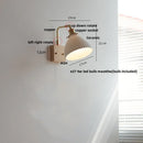 Helnys Rotatable LED Wall Light with Pull Chain Switch - Nordic Modern Design