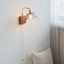 Helnys Nordic LED Flower Design Wall Light Glass Brass Living Room Bedside Lamp