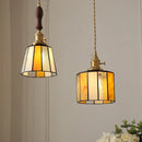 Helnys Vintage LED Pendant Lamp with Copper Socket & Glass Lampshade