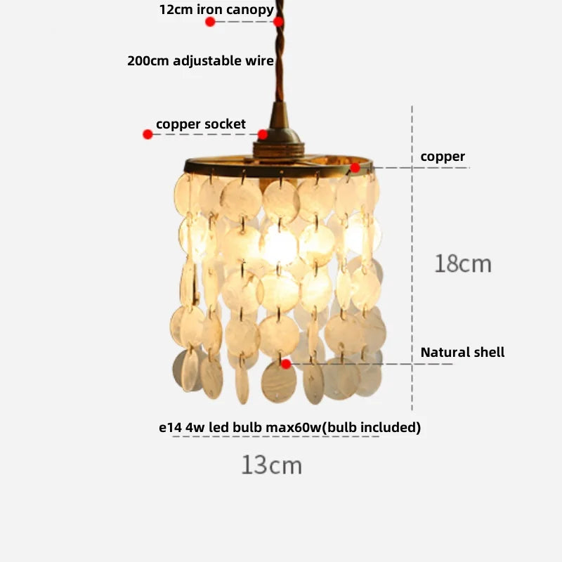 Helnys Crystal Brass LED Pendant Lamp - Nordic Modern Style