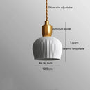 Helnys Ceramic LED Pendant Light for Home Indoor Decor - Modern Hanging Lamp