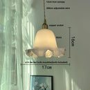 Helnys Flower Glass LED Pendant Light Modern Nordic Hang Lamp