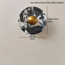 Helnys Round Stone LED Wall Lamp Sconce Shower White Ball G9 Bulb