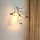 Helnys Clear Glass LED Wall Lamps Brass Socket Luminaire Japan Style