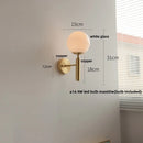 Helnys Copper Base LED Wall Lamp with Pull Chain Switch