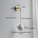 Helnys LED Wall Lamp White Ball Luxury Interior Lighting Fixtures
