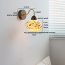 Helnys Resin Shell LED Wall Lights Pull Chain Switch Staircase Lighting