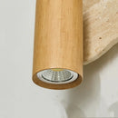 Helnys Stone Wood LED Wall Sconce, Rotatable Up Down Interior Stair Light