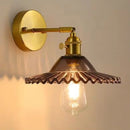 Helnys Nordic LED Wall Sconce with Pull Chain Switch & Glass Stair Light Fixtures