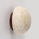 Helnys Stone Yellow Round Wall Light Modern Nordic Bedroom Living Room Lamp