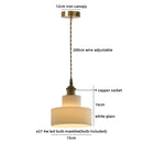 Helnys Copper Socket LED Pendant Lamp with Clear Glass Lampshade