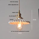 Helnys Ceramic LED Pendant Lamp Walnut Wood Modern Hanging Light Fixtures