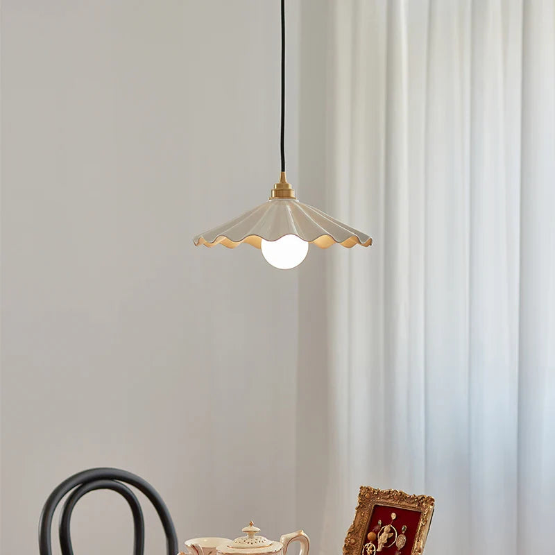Helnys Nordic Japan Ceramic Pendant Lamp for Home Decor and Lighting