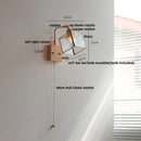 Helnys Rotatable Brass LED Wall Lights Nordic Modern Stair Light