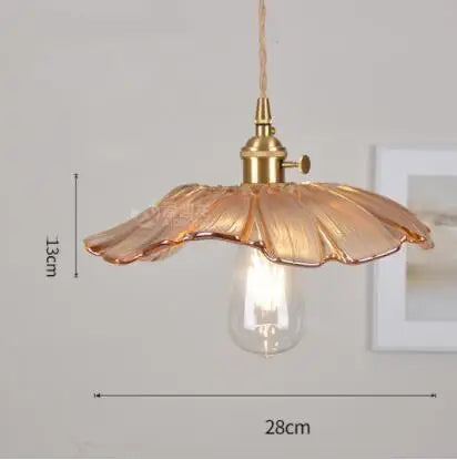 Helnys Blue Glass Pendant Lights for Bedroom Dinning Living Room
