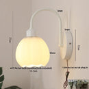 Helnys Simple LED Wall Lamp Sconce Modern Glass Bathroom Light