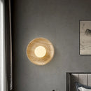 Helnys LED Glass Wall Sconce Lamp for Bedroom Balcony Stair Mirror Light Fixtures