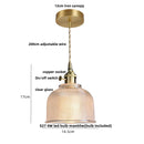 Helnys Modern Glass LED Pendant Light Fixture for Home Decor