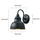 Helnys Outdoor Gooseneck Lanterns for Garden, Garage, and Front Door