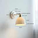Helnys Ceramic LED Wall Light with Copper Arm for Modern Home Décor