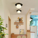 Helnys Black Travertine LED Ceiling Lights for Kitchen Entrance Hallway Home Decor