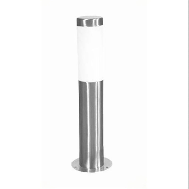 Helnys Stainless Steel Outdoor Lawn Light, White Shade Garden Pathway Lighting
