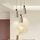 Helnys Cement LED Pendant Lamp, Adjustable Nordic Modern Hanging Light Fixtures