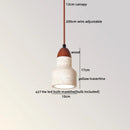 Helnys Yellow Travertine LED Pendant Lamp Modern Nordic Hanging Lights Industrial Style