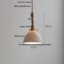 Helnys White Glass LED Pendant Light Fixture Nordic Modern Wood Ash Hanging Lamp