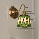 Helnys Cube LED Wall Sconce Copper Glass E27 Vanity Light