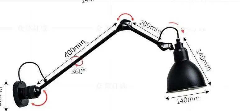 Helnys Adjustable Nordic Wall Lamp LED Sconce - Modern Design