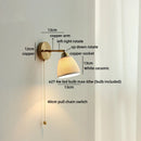 Helnys Ceramic LED Wall Lamp Kids Bedroom Gold Brass Up Down Stair Light