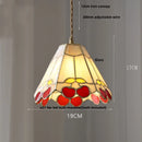 Helnys Tiffany Style Glass LED Pendant Lights for Dining Kitchen Restaurant