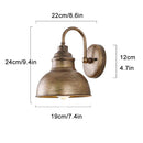 Helnys Outdoor Gooseneck Lanterns for Garden, Garage, and Front Door