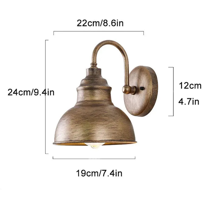 Helnys Outdoor Gooseneck Lanterns for Garden, Garage, and Front Door