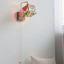 Helnys Square Glass LED Wall Lamp Gold Color Swing Arm Interior Lighting