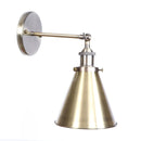 Helnys Industrial Iron LED Wall Lamp Plug In Stair Light Fixture Bedroom Aisle Vintage