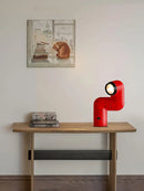Helnys Red/White Tatu Floor and Water Pipe Table Lamp