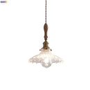 Helnys Clear Glass LED Pendant Lights Modern Hanging Lamp for Home Decor