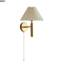 Helnys Luxury LED Wall Lights Bedroom Decor Gold Copper Bedside Lamp