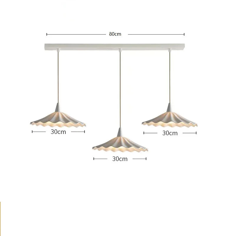 Helnys 30cm Ceramic LED Pendant Lights - Nordic Style Modern Hanging Lamp