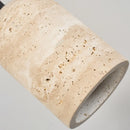 Helnys Yellow Travertine LED Pendant Lamp, Modern Nordic Hanging Lights.