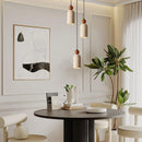 Helnys Yellow Stone LED Pendant Light, Japanese Style Hanging Lights